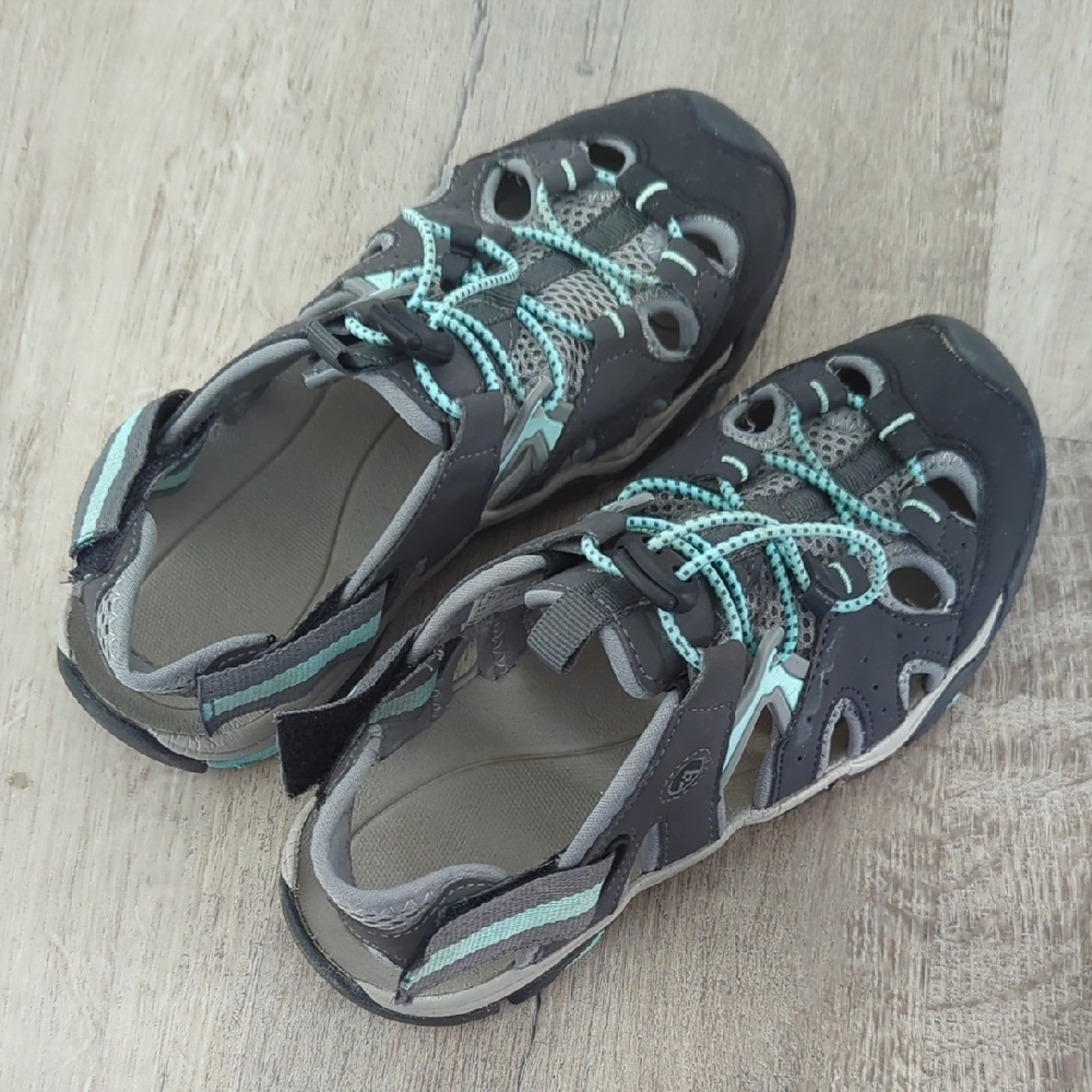 Women's Gray and Teal Outdoor Shoes